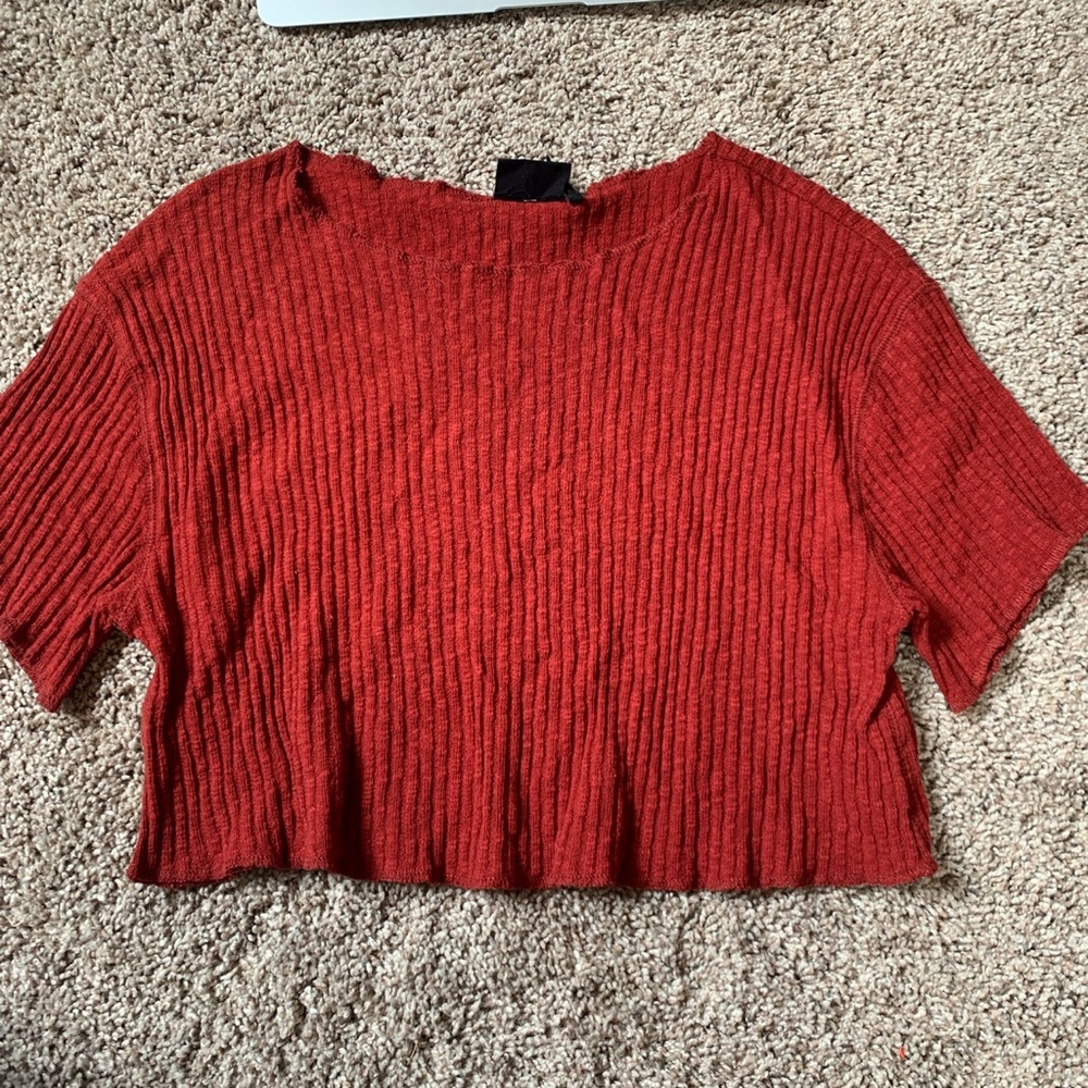Ribbed crop top